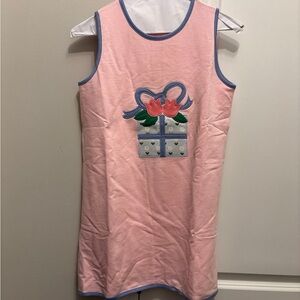 NWT Girls Pink Sleeveless Tunic with Floral Gift Applique